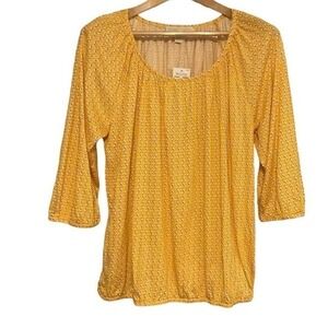 Michael Kors yellow bohemian blouse size 1X